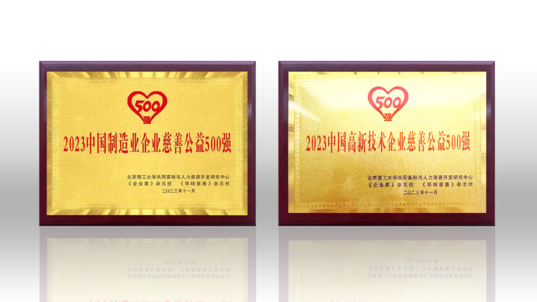 2023中国企业慈善公益500强发布 尊龙集团官网荣登两项榜单